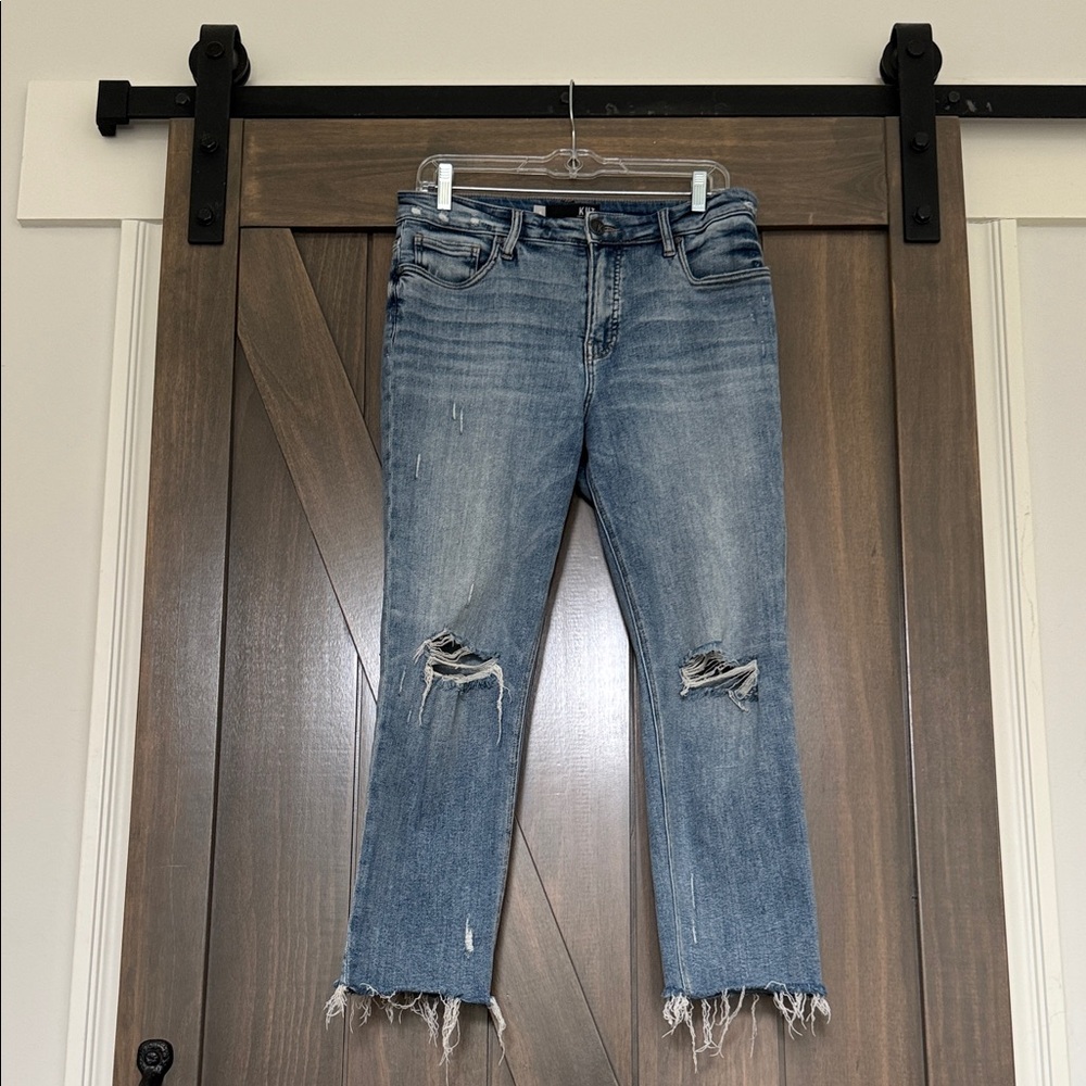 Kut from the Kloth Light Blue Distressed Jeans